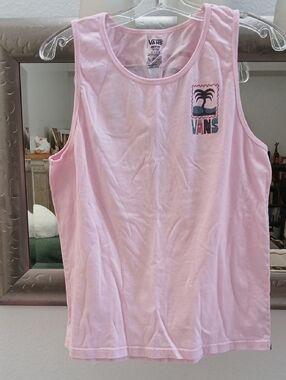 🩷3 FOR $15🩷 Vans Light Pink Palm Graphic Tank